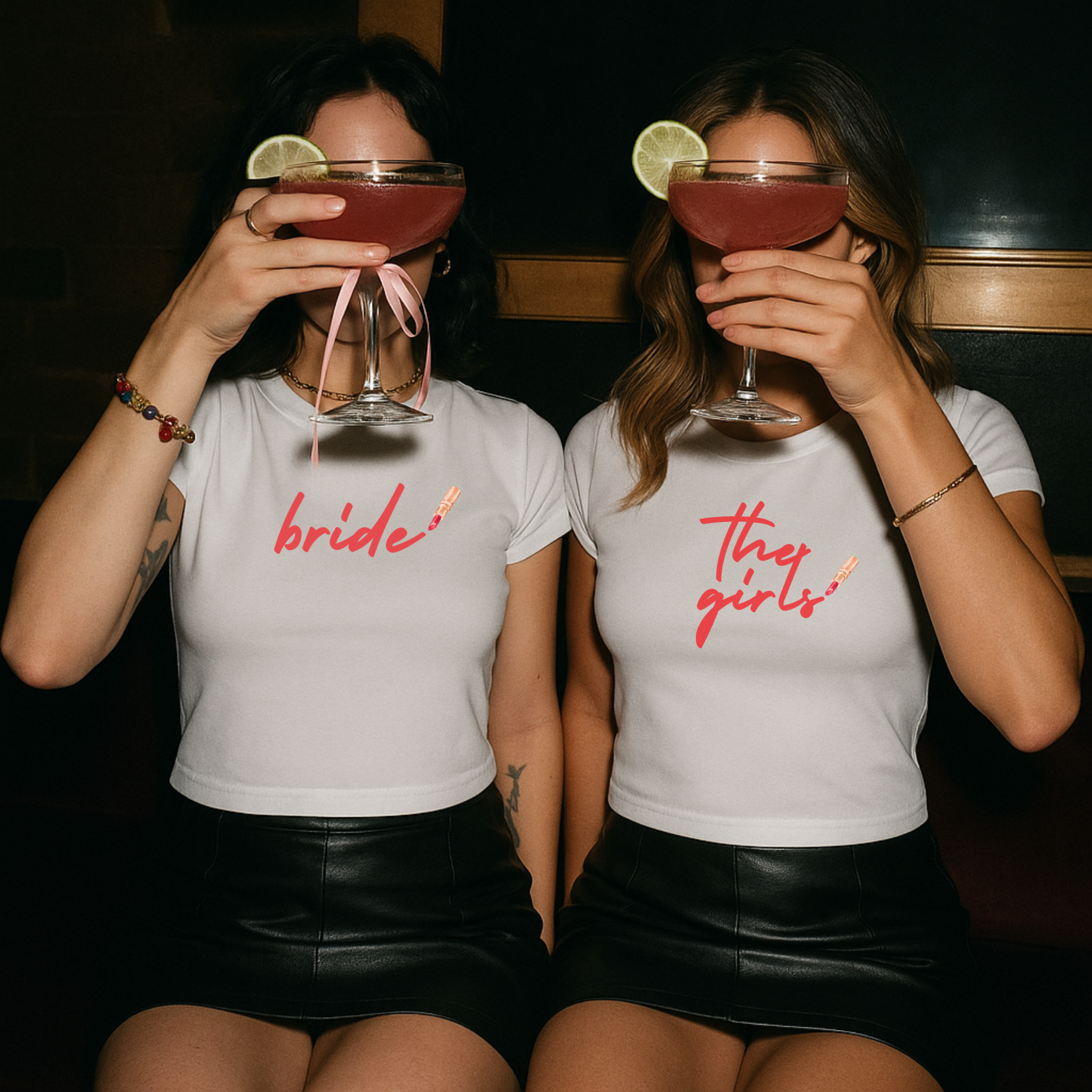 The Girls Crop Tee – Bachelorette Party & Bridal Crew Shirt