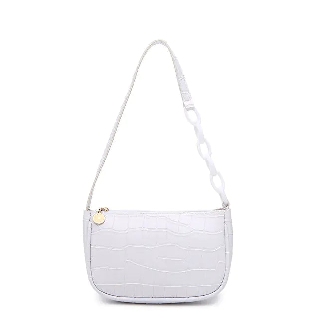 Crocodile Design Women's Shoulder Handbag and Bag