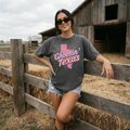 Choosin’ Texas Pink Graphic Tee – Retro Cowgirl Texas Shirt