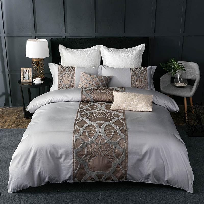 Silver Luxury Duvet Cover Set (Egyptian Cotton)