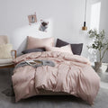 PeachPuff Grace Silk Duvet Cover Set (Premium Egyptian Cotton) 600TC