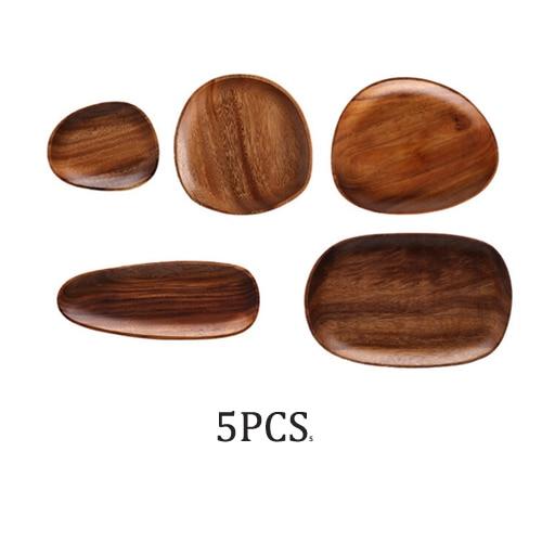 Mateo Oval Wood Board Set 5-Piece