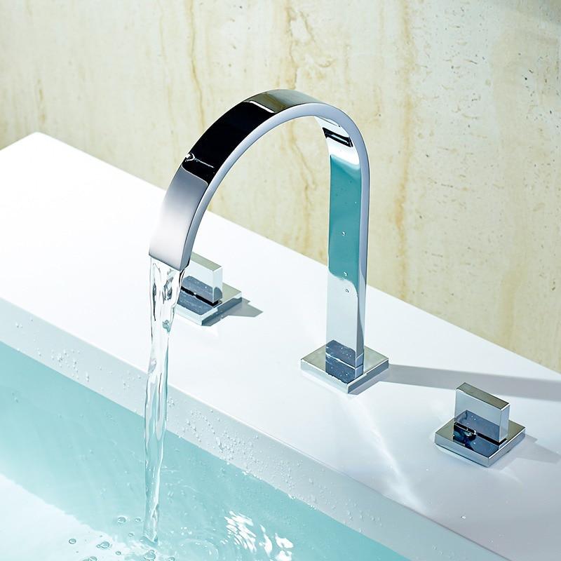 Paul Dual-Handle Three-Hole Bathroom Faucet
