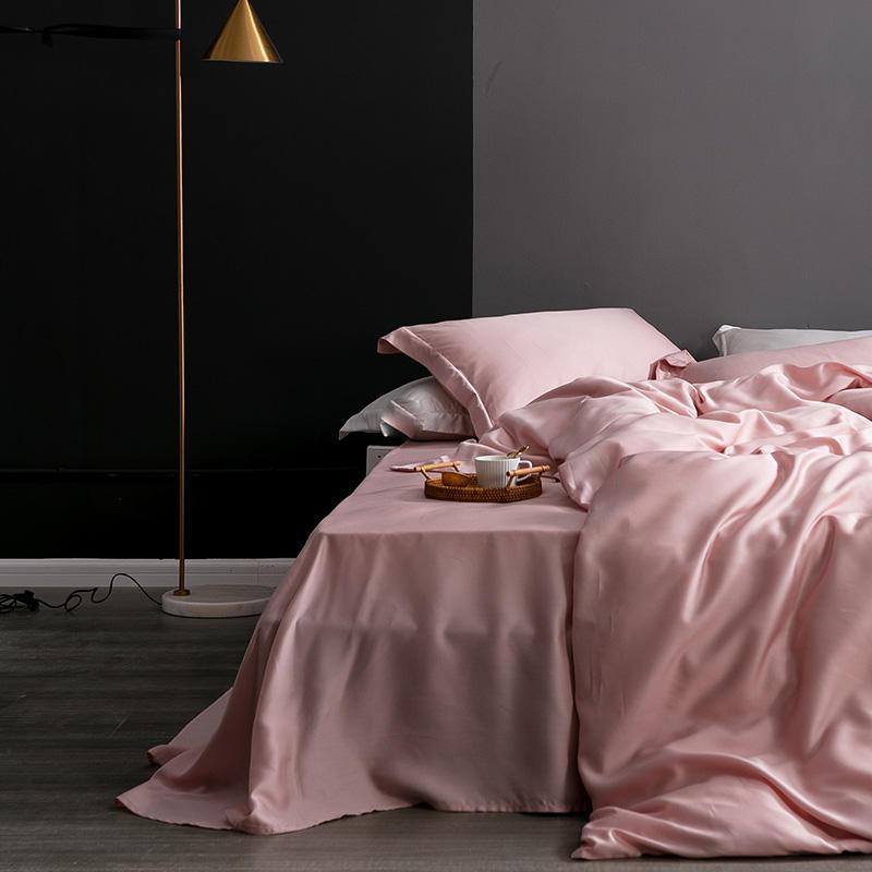 Karen Solid Color Lyocell Duvet Cover Set