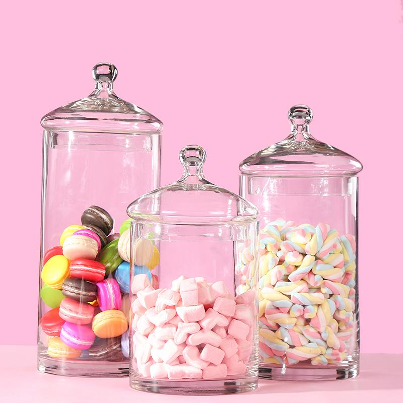 Minimalist Glass Candy Jar