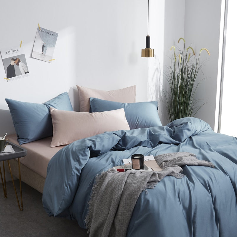 Zenith Grace Silk Duvet Cover Set (Premium Egyptian Cotton) 600TC