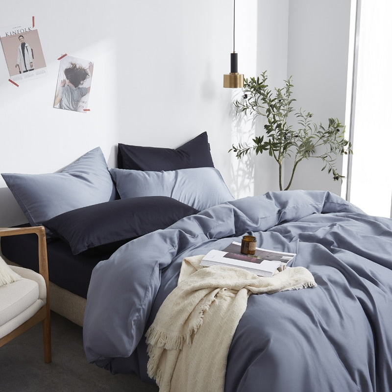 Florentine Grace Silk Duvet Cover Set (Premium Egyptian Cotton) 600TC