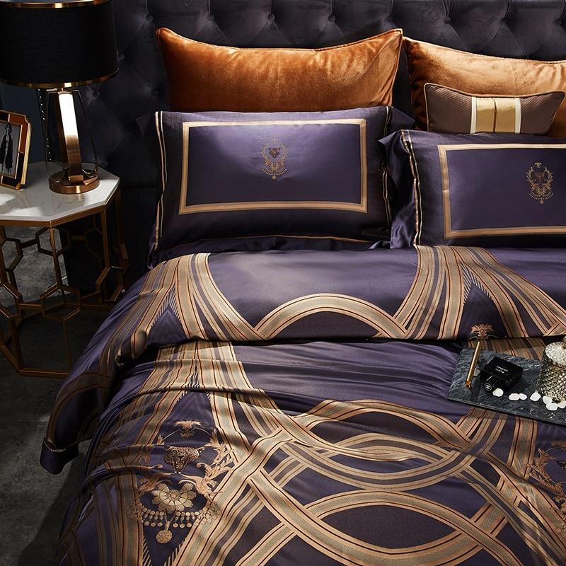 Napoleon Duvet Cover Set (Mulberry Silk) King Size