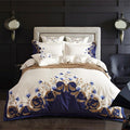 Blue Tail Luxury Duvet Cover Set (60S Egyptian Cotton)