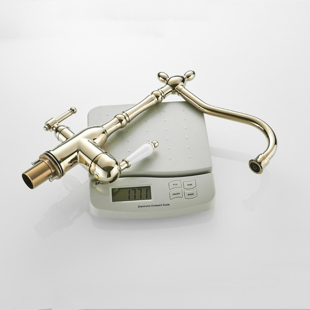 Isaac Single-Hole Dual-Handle Kitchen Sink Faucet