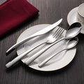Talia Shiny Silver Flatware 24-Piece Set
