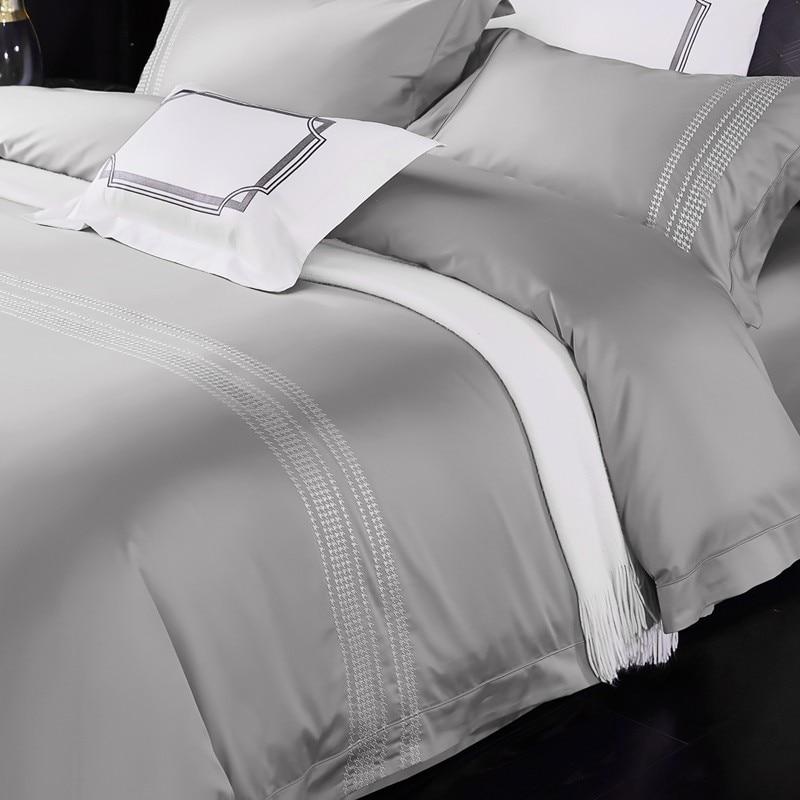 Evelyn High End Embroidered 1000TC Duvet Cover Set Long Staple Egyptian Cotton