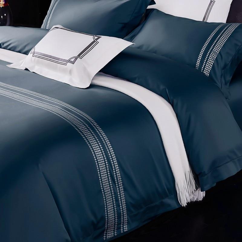 Evelyn High End Embroidered 1000TC Duvet Cover Set Long Staple Egyptian Cotton