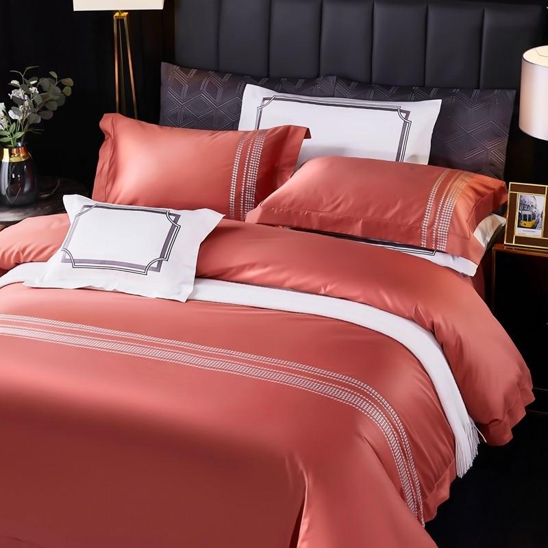Evelyn High End Embroidered 1000TC Duvet Cover Set Long Staple Egyptian Cotton