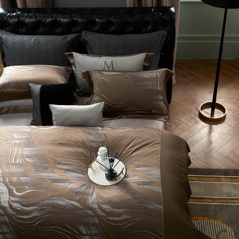 Mia Gradient Modern Premium High End 1200TC Duvet Cover Set 100% Cotton