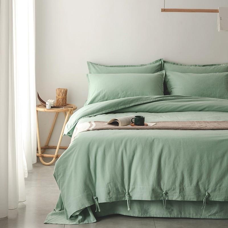 Emma Duvet Cover Set With Ropes 55% Cotton 45% Linen