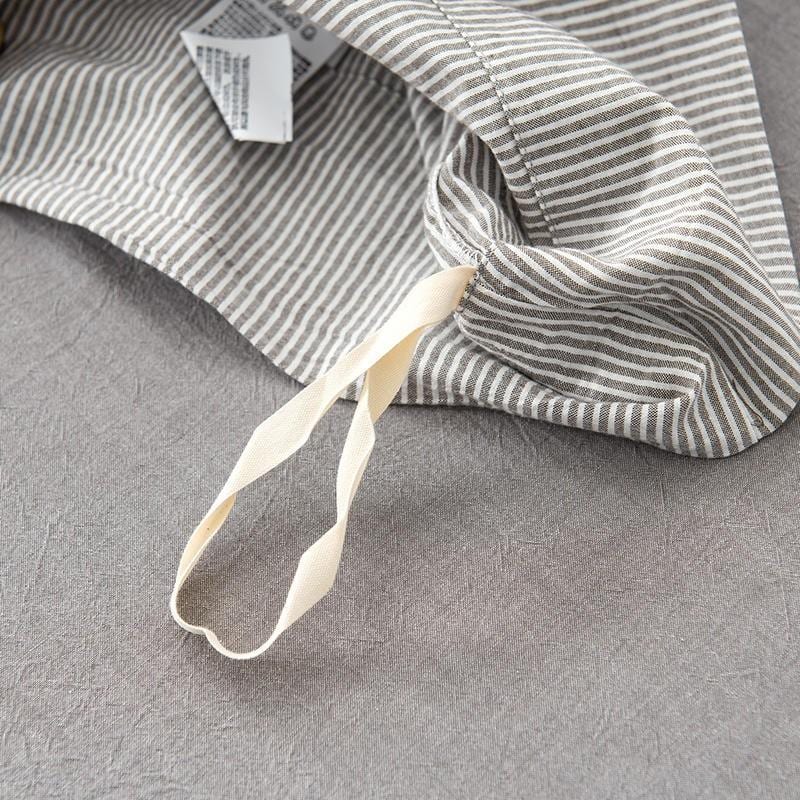 Olivia Stripe Ultra Soft Duvet Cover Set 100% Washed Cotton
