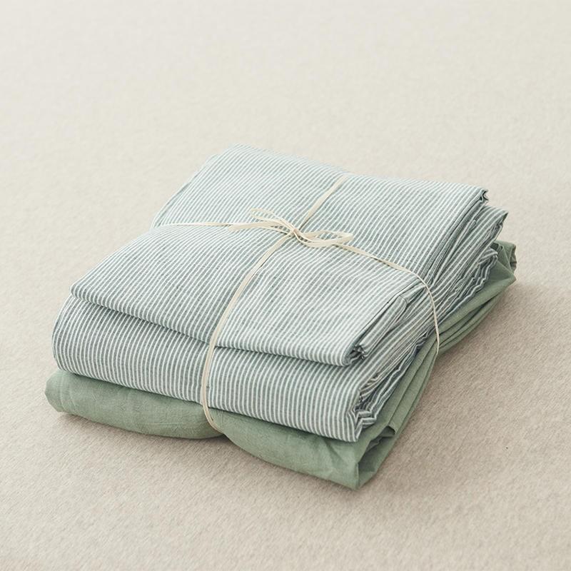 Olivia Stripe Ultra Soft Duvet Cover Set 100% Washed Cotton