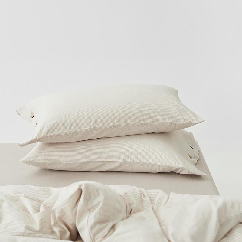 Olivia Stripe Ultra Soft Duvet Cover Set 100% Washed Cotton