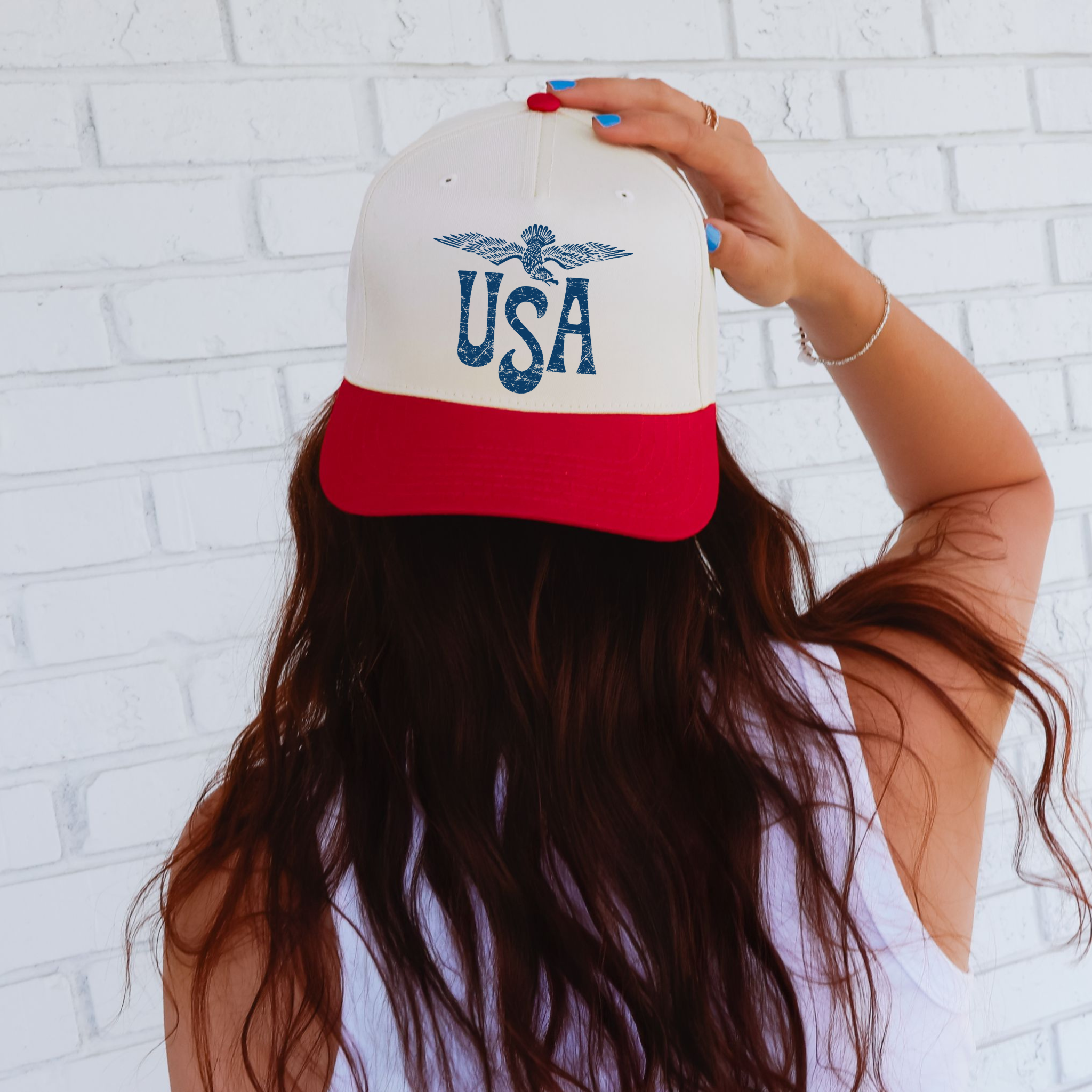 USA Eagle Trucker Hat