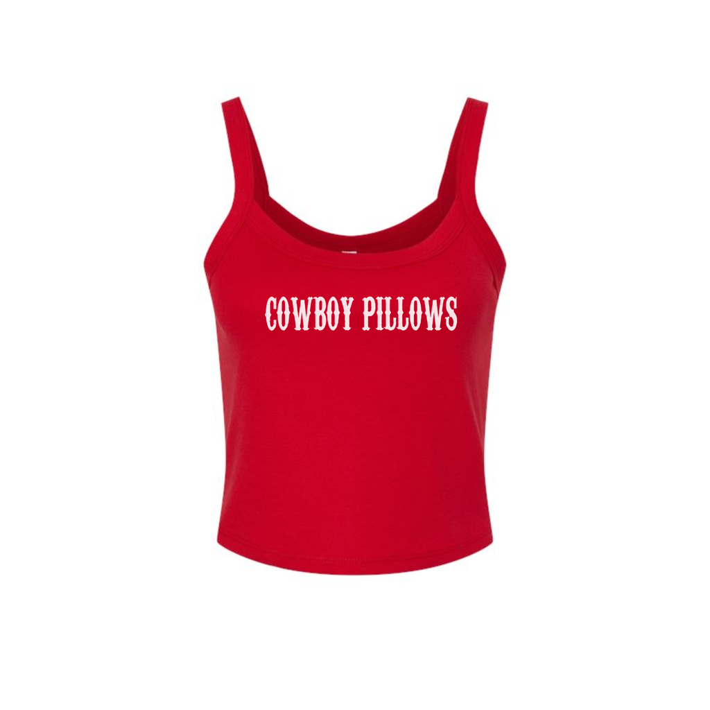 Cowboy Pillows Tank Top – Fitted Western Graphic Crop Tank