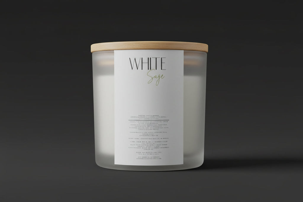 White Sage Candle Energy clearing Aromatherapy Candle