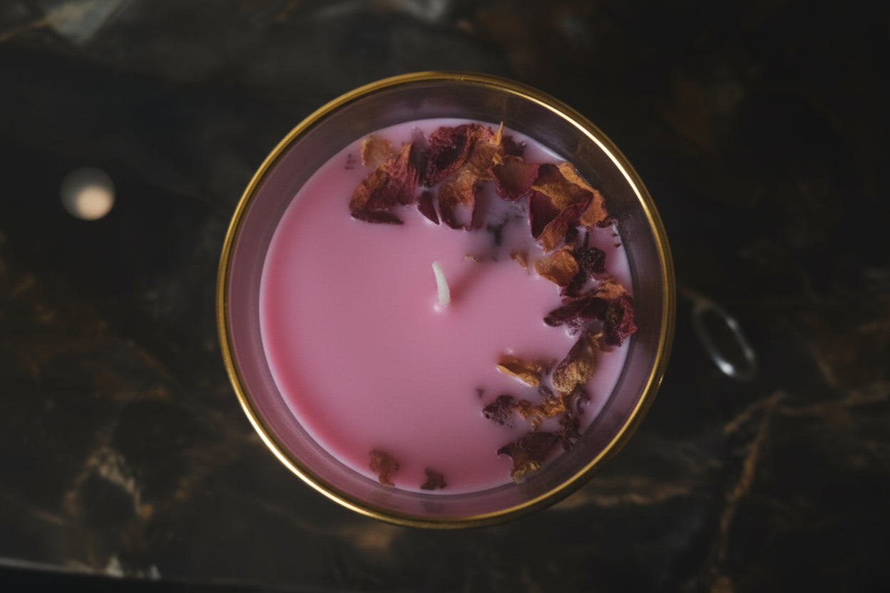 Sweet Lavender Rose Candle