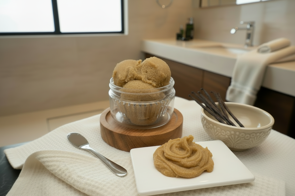 Emulsified Vanilla Cupcake Sugar Scrub