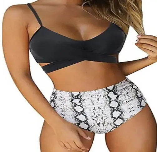 Christina Women's Sexy Solid Print Bikini Set