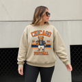Chicago Football Teddy Bear Crewneck Sweatshirt
