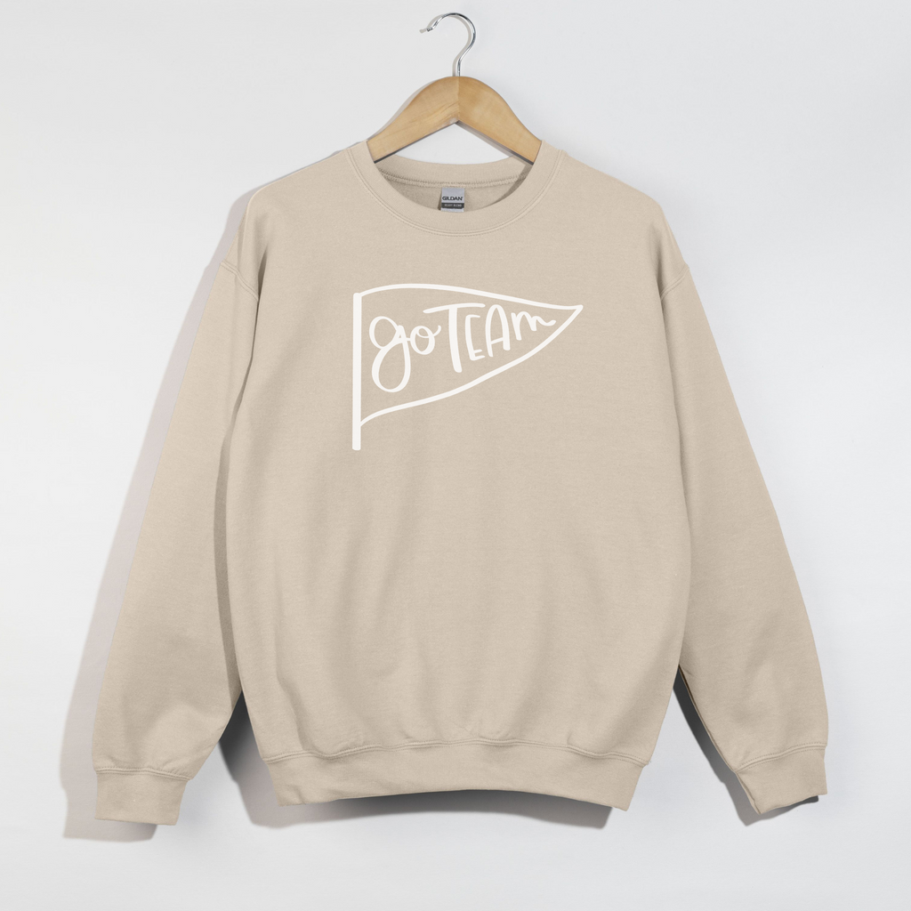 Go Team Pennant Crewneck Sweatshirt | Game Day Spirit Wear