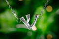 Sterling Silver "Shin" Station Necklace