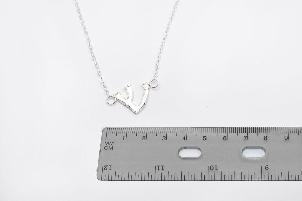Sterling Silver "Shin" Station Necklace