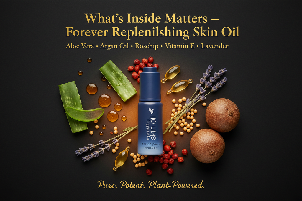 Replenishing skin oil supports smoother-looking skin and restores moisture with this light silicone-free fluid containing retinol and a blend of vitamin E aloe vera and borage seed oil.