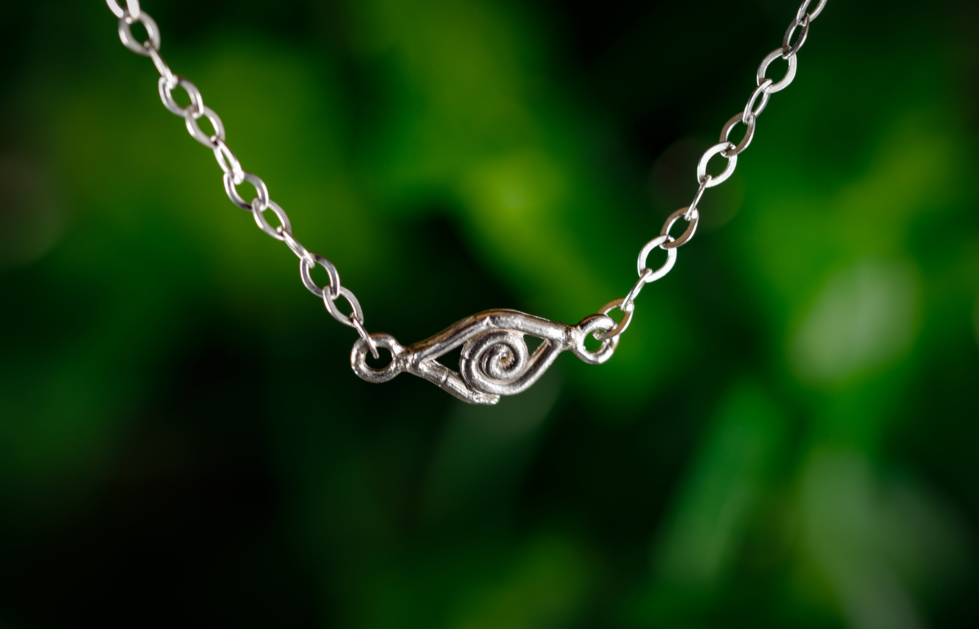 “Eye See” Sterling Silver Evil Eye Necklace