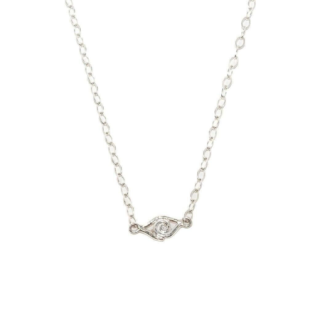 “Eye See” Sterling Silver Evil Eye Necklace