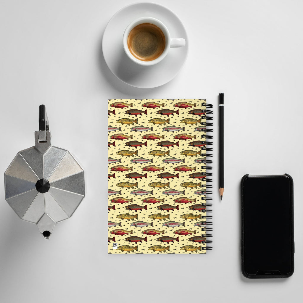 Trout Party Spiral notebook