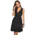 Deep V Neck Summer Maxi Dress with Sequin Details