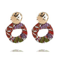 Stylish Alloy Pearl Fabric Earrings