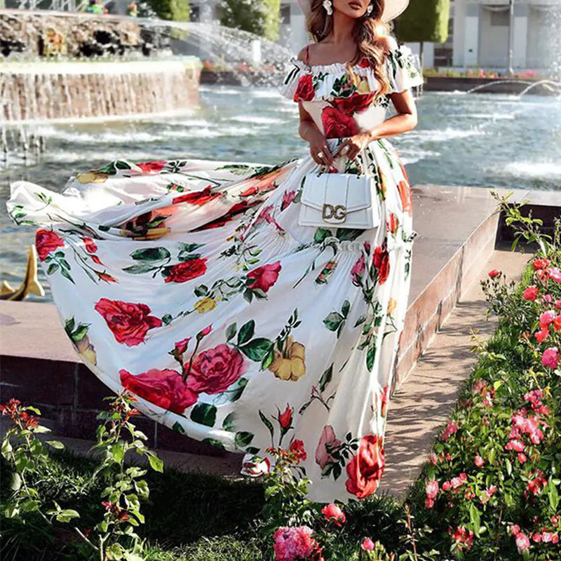 Off-Shoulder Loose Dress for Women