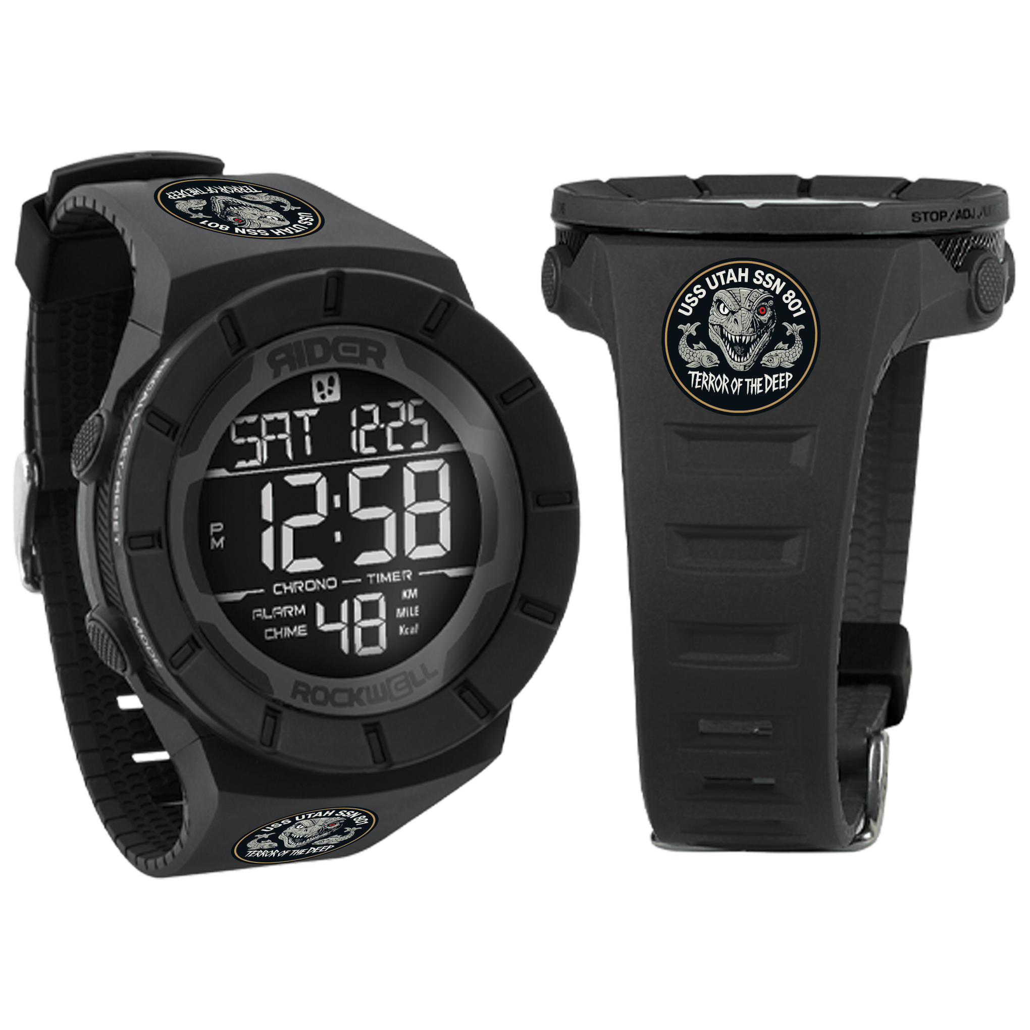 Coliseum Fit™ (Phantom Black) Watch - USS Utah Edition
