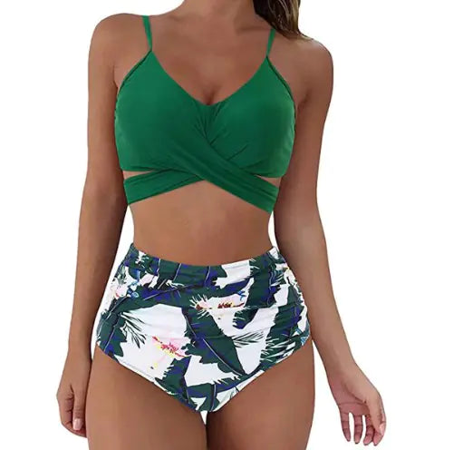 Christina Women's Sexy Solid Print Bikini Set