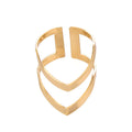 Adjustable Double V-Shape Women's Ring