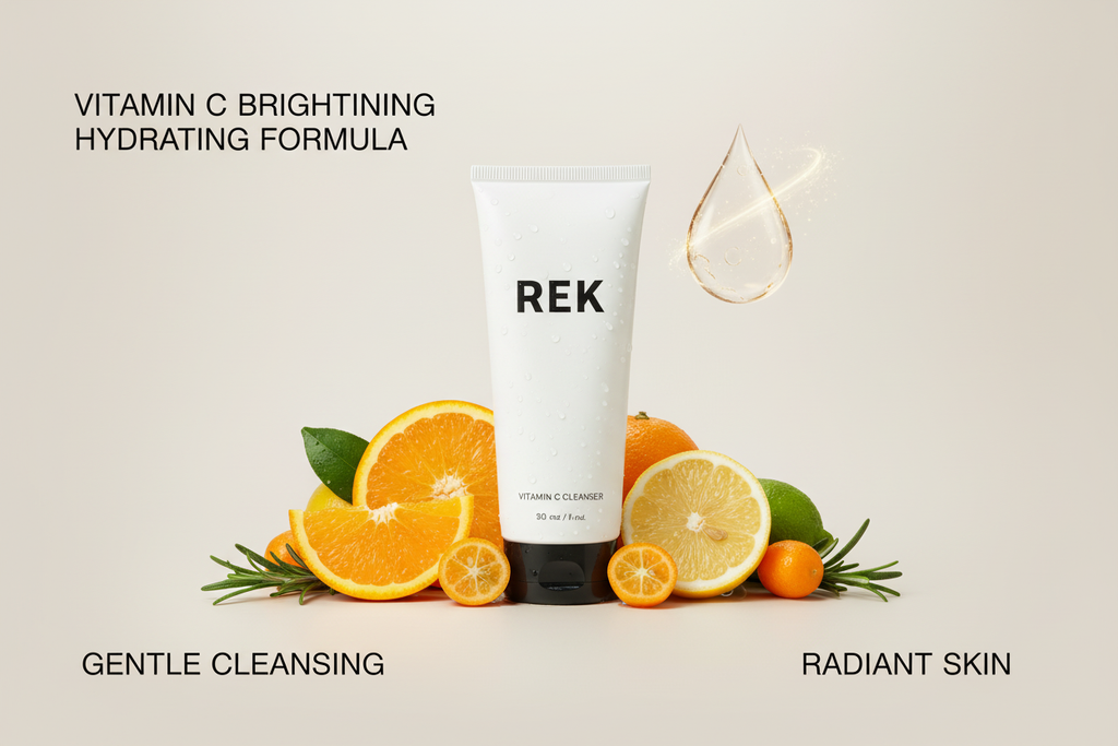 Vitamin C Cleanser – Brightening & Hydrating Face Wash | REK Cosmetics