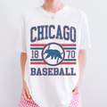 Chicago Baseball Graphic Tee | Vintage Inspired Cubs Sports T-Shirt