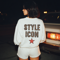 Style Icon Leopard Graphic Sweatshirt – Trendy Statement Crewneck