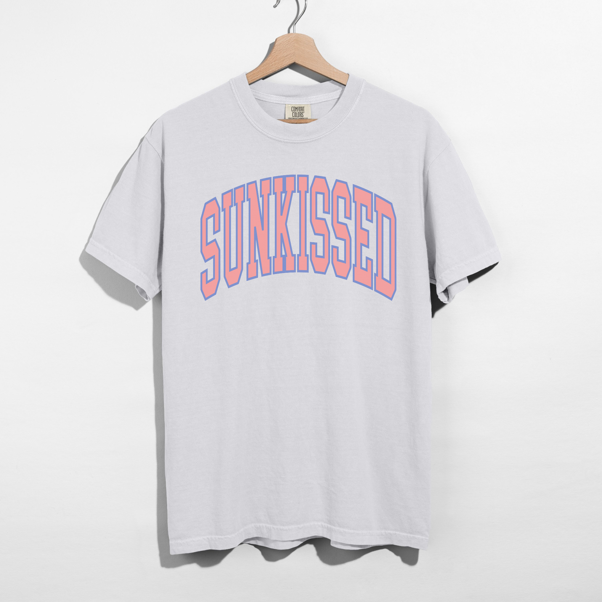 Sunkissed Graphic Tee – Summer Vintage College Font T-Shirt