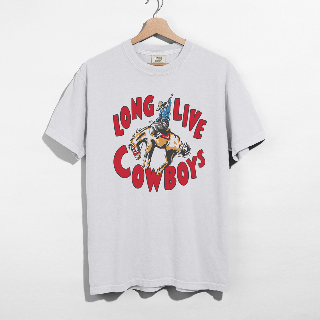 Long Live Cowboys Graphic Tee – Vintage Rodeo Western Shirt