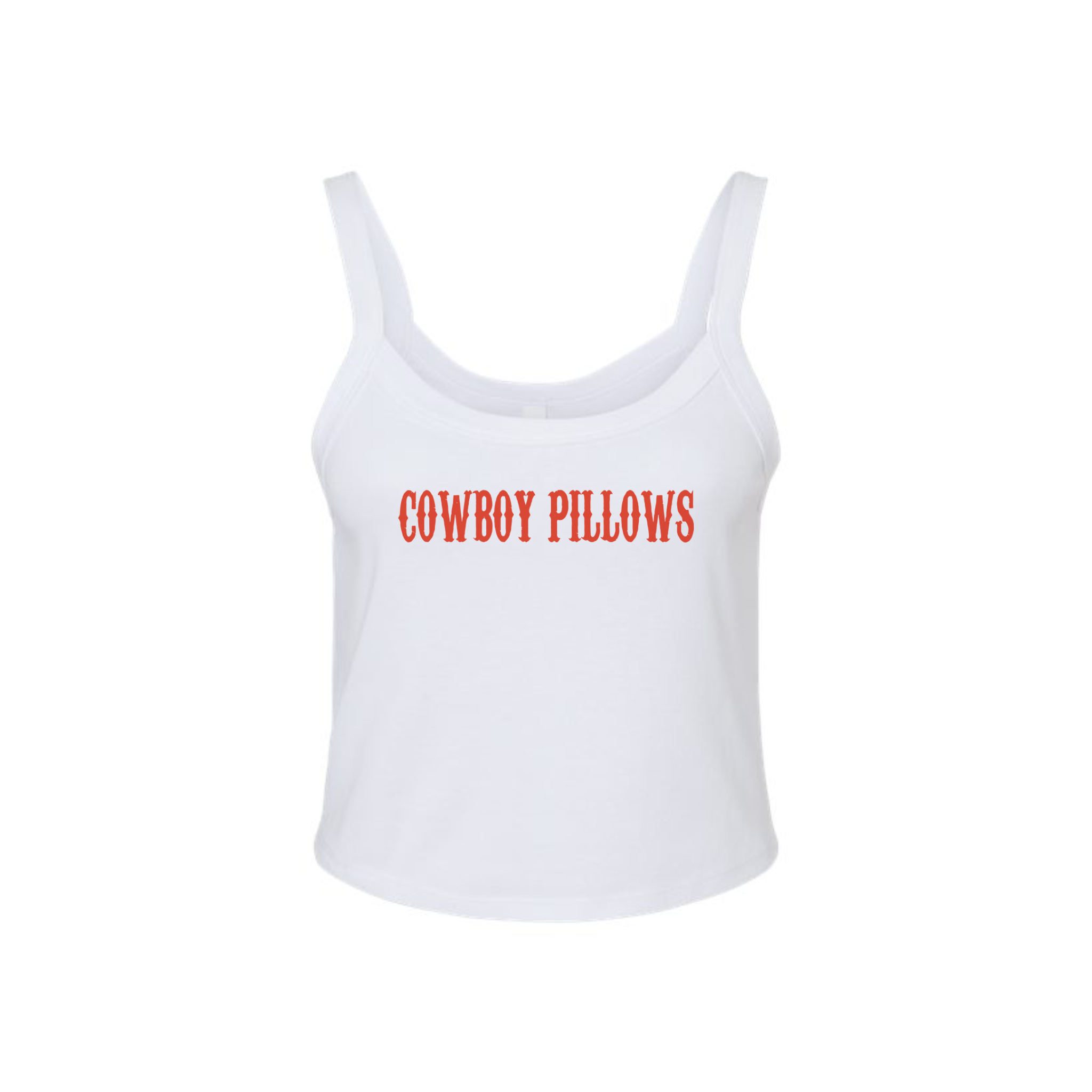 Cowboy Pillows Tank Top – Fitted Western Graphic Crop Tank