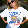 Softball Moms Club Graphic Tee – Cute Softball Mom Shirt